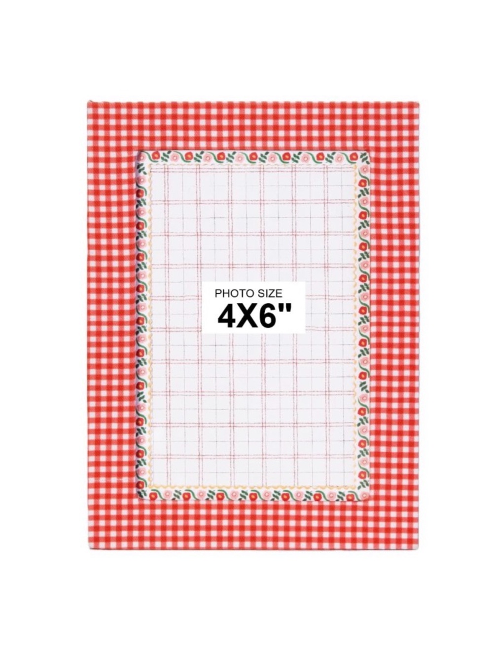 Furnivio 8x10 Checker Pattern Fabric Picture Frame